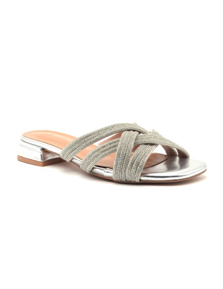Kharisma sandalo a ciabatta con strass